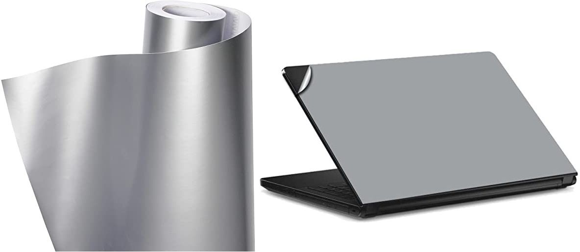 SUPERFAB Silver Wrap Sticker Sheet For All Types of Laptops & Tabs Size 15 inch X 20 Inch Vinyl Laptop Decal 15.9-image-12