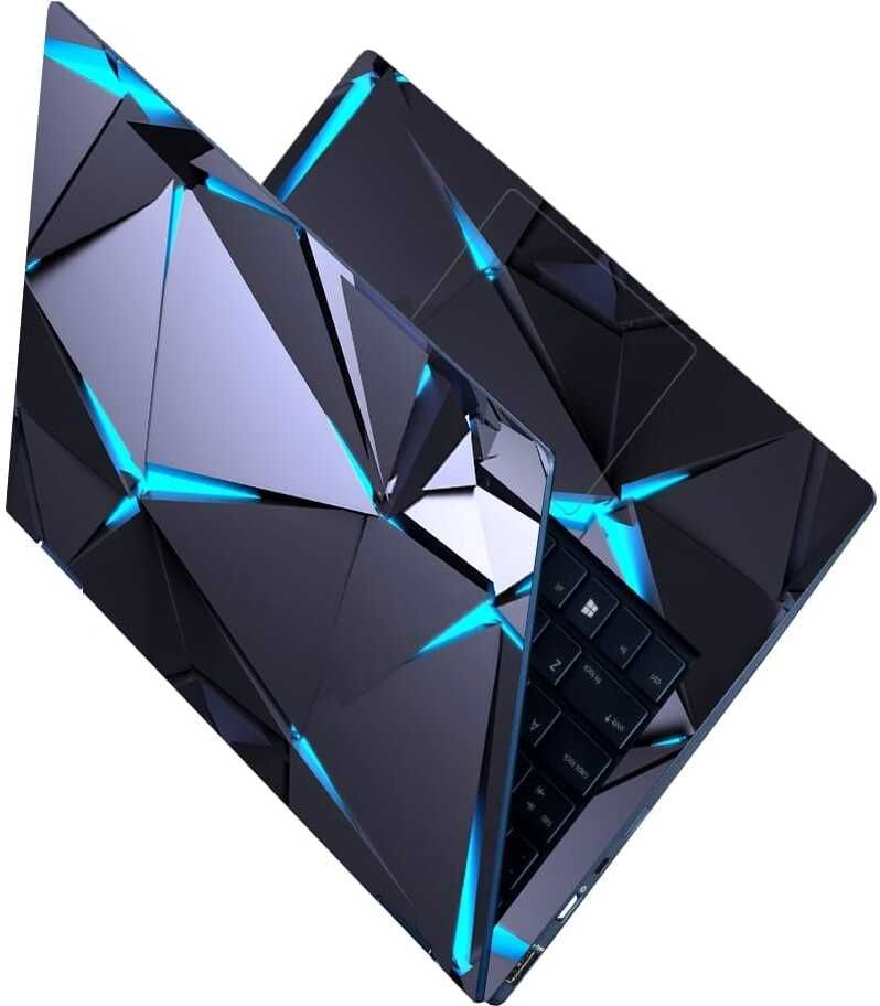 Flipkart SmartBuy Full Body Laptop Skin for Laptops Upto 15.6 Inch - Ice Shard Glow HD Sticker No Residue Removable Self Adhesive Vinyl Laptop Decal 15.6-image-39
