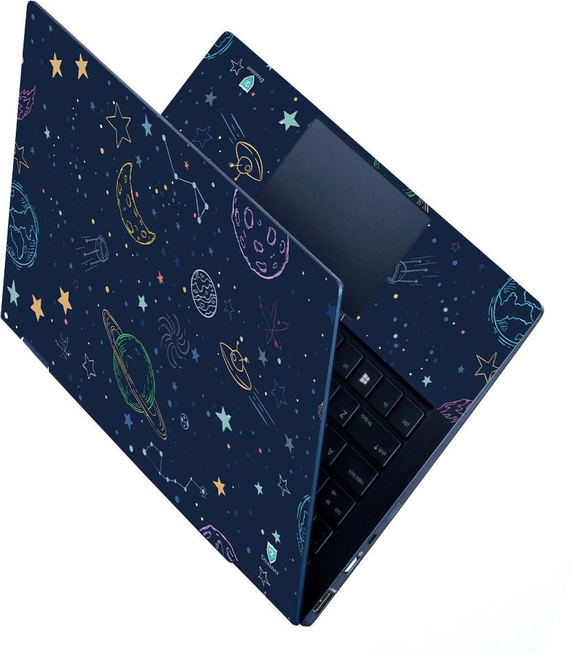 Full Panel Laptop Skin Decal Sticker Vinyl Fits Size Upto 15.6 inches - planet space Self Adhesive Vinyl Laptop Decal 15.6-image-41