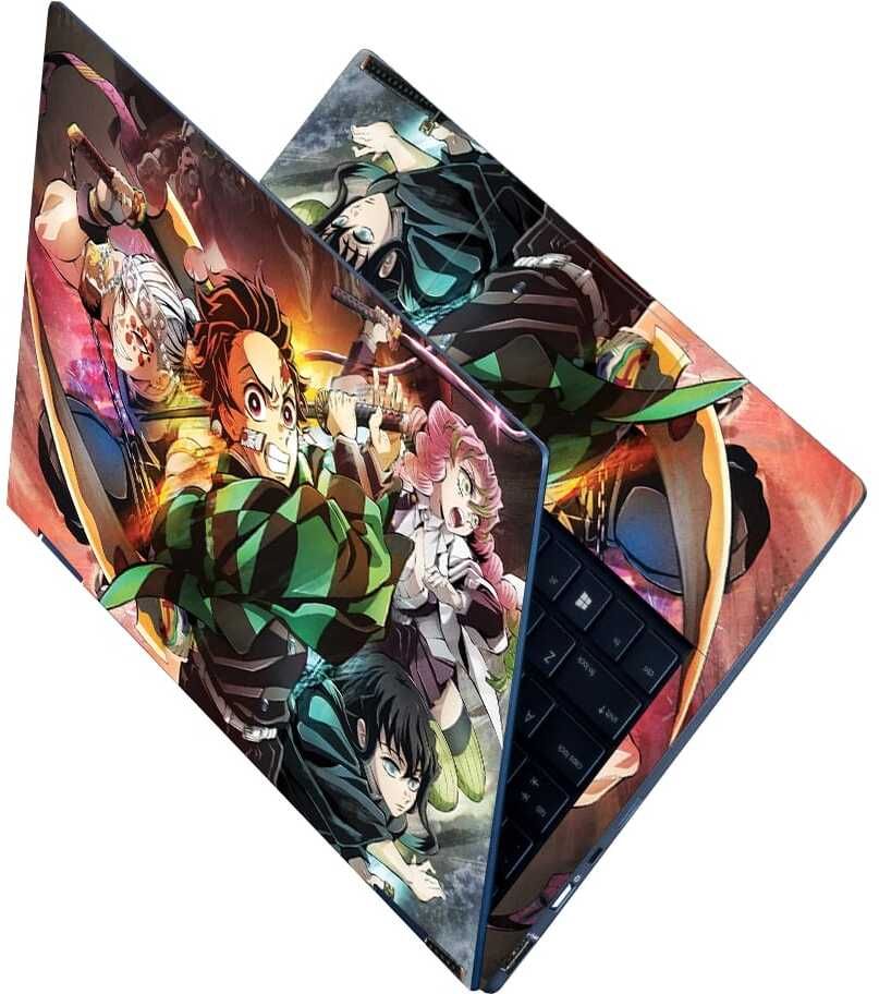 Anweshas Full Body Laptop Skin Sticker - Anime Demon Slayer Kimetsu No Yaiba Self Adhesive Vinyl Laptop Decal 15.6-image-34