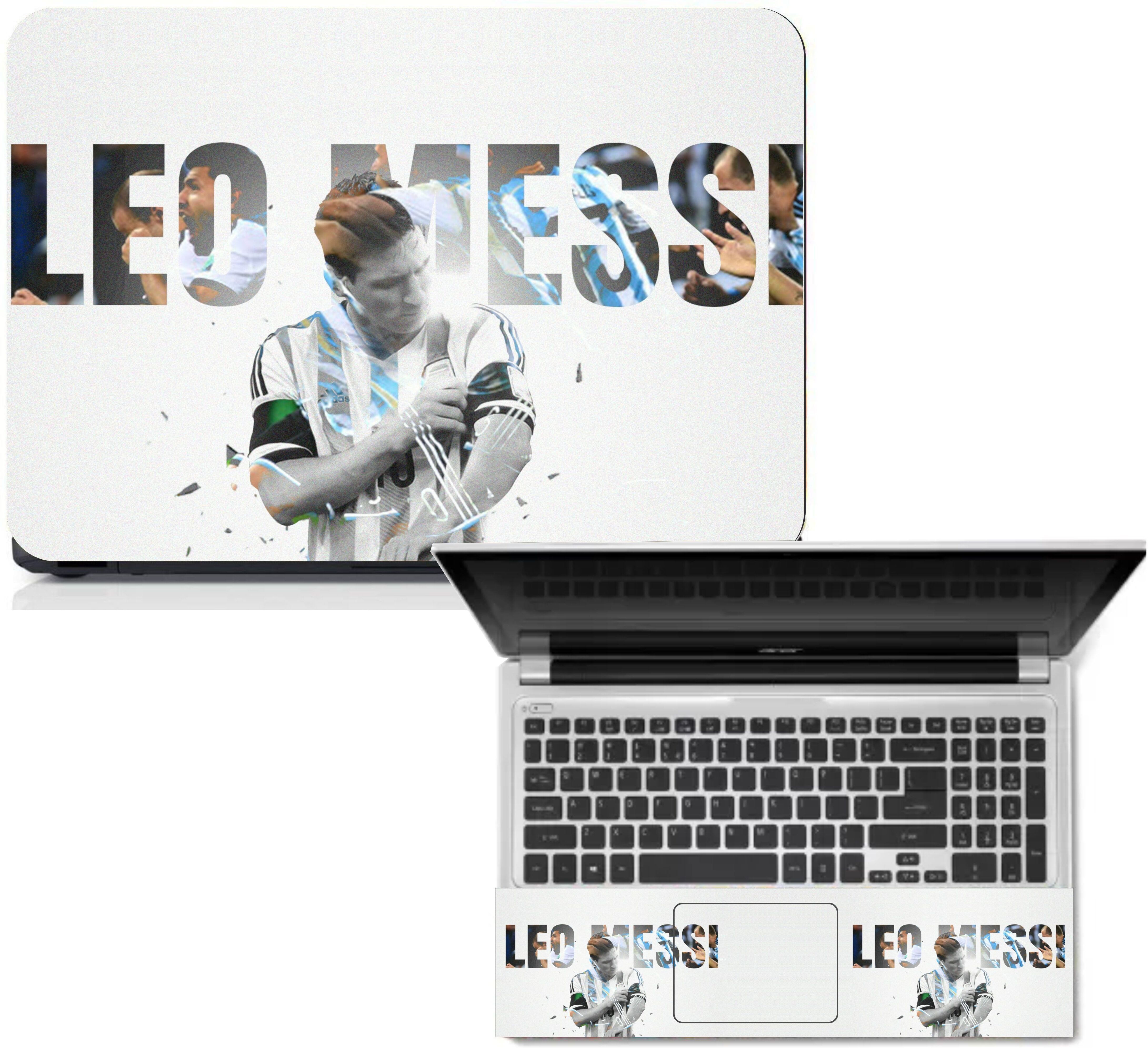 Gloshvi Leo Messi Typography Laptop Skin with Palm Rest for 15.6 Inch Vinyl Reusable Laptop Skin Compatible for 15.6 inch-image-47
