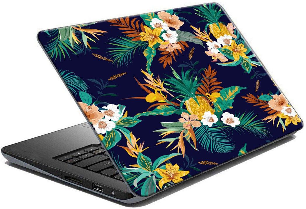 AH Decals Artistic flower wallpaper sticker decals vinyl for laptop skin PVC Vinyl Reusable Laptop Skin Compatible for 17 inch-image-24