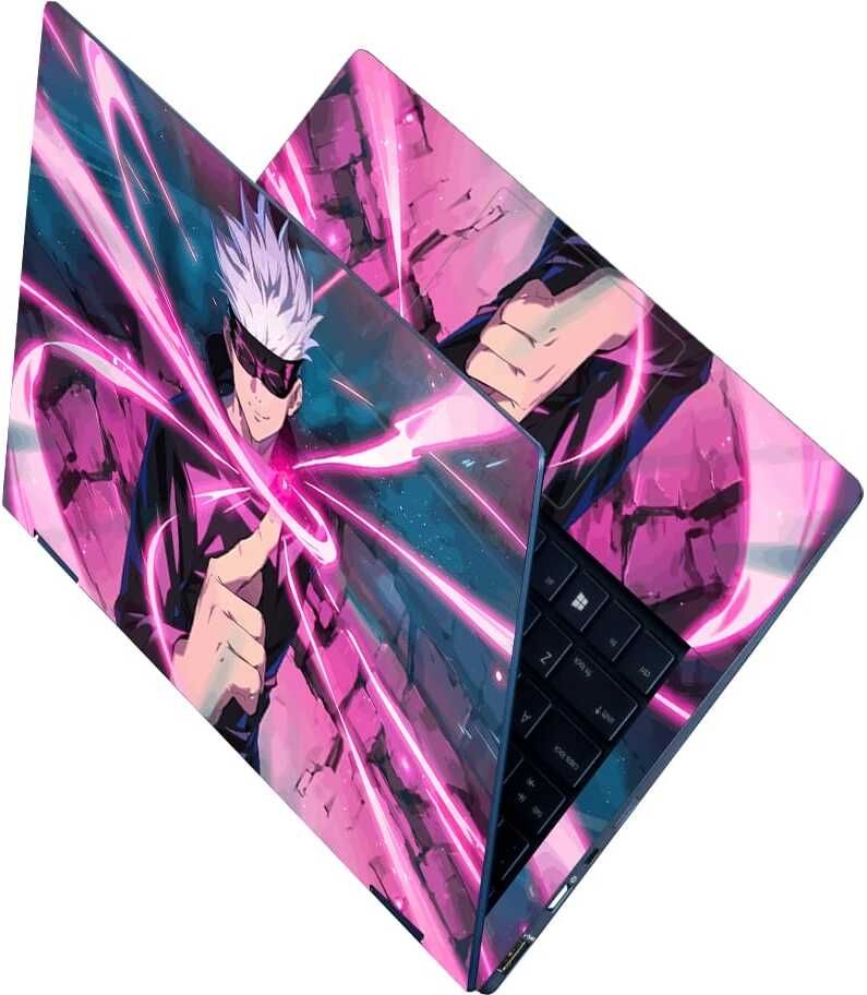 Anweshas Full Body Laptop Skin Sticker - Anime Satoru Gojo Jujutsu Kaisen Self Adhesive Vinyl Laptop Decal 15.6-image-44