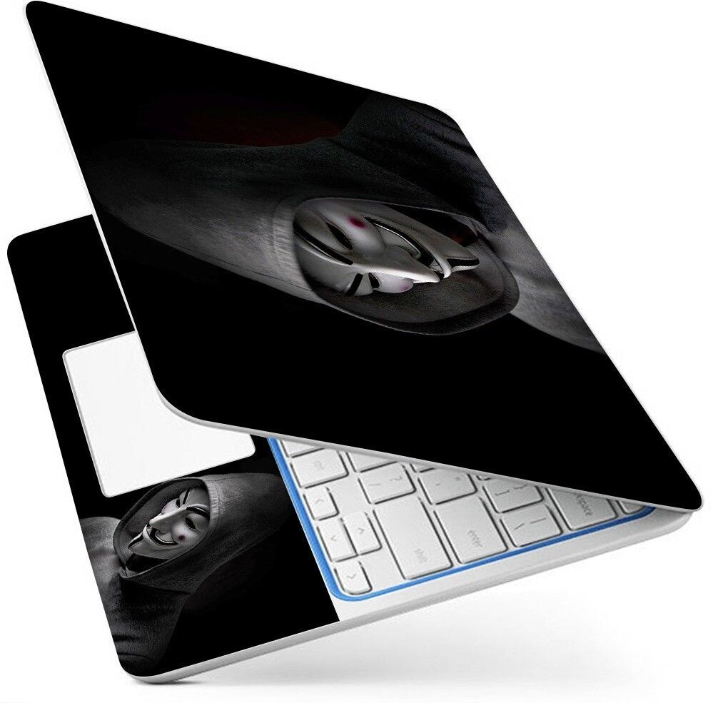 POINT ART HQ Laptop Skin Decal Sticker Glossy Vinyl Fits Size Bubble Free � Hoody Hacker Vinyl Laptop Decal 15.6-image-6