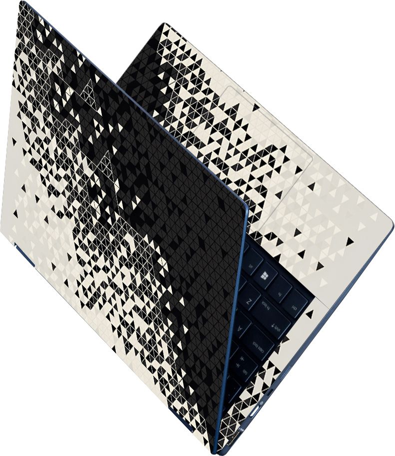 Flipkart SmartBuy Full Body Laptop Skin Sticker - Triangle Art Self Adhesive Vinyl Laptop Decal 15.6-image-6