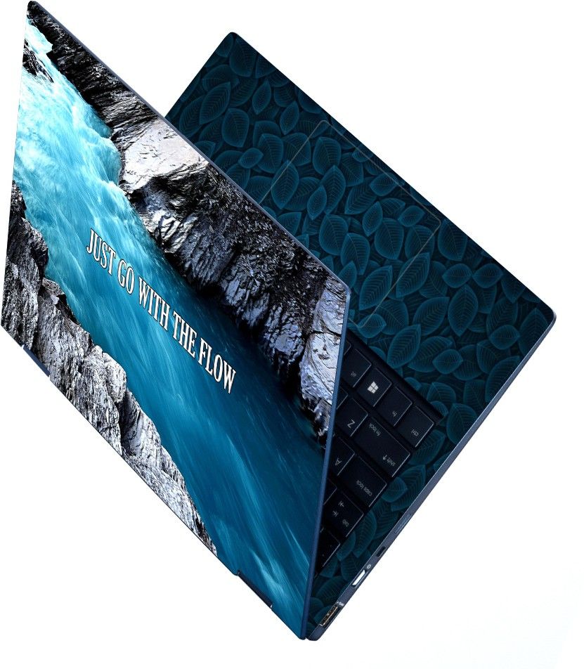 Techfit Full Body Laptop Skin Sticker For 14 to 15.6 inch Laptop - Just Go With the Flow Self Adhesive Stretched Vinyl Laptop Decal 15.6-image-25