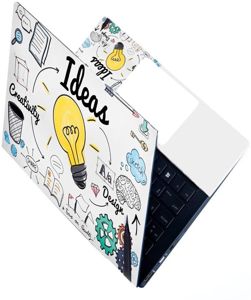 Skinny Full & Body Laptops Skin Bubble-Free HD Quality Sticker FBD_SK7_I Deas Babble free Vinyl Laptop Decal 15.6-image-40
