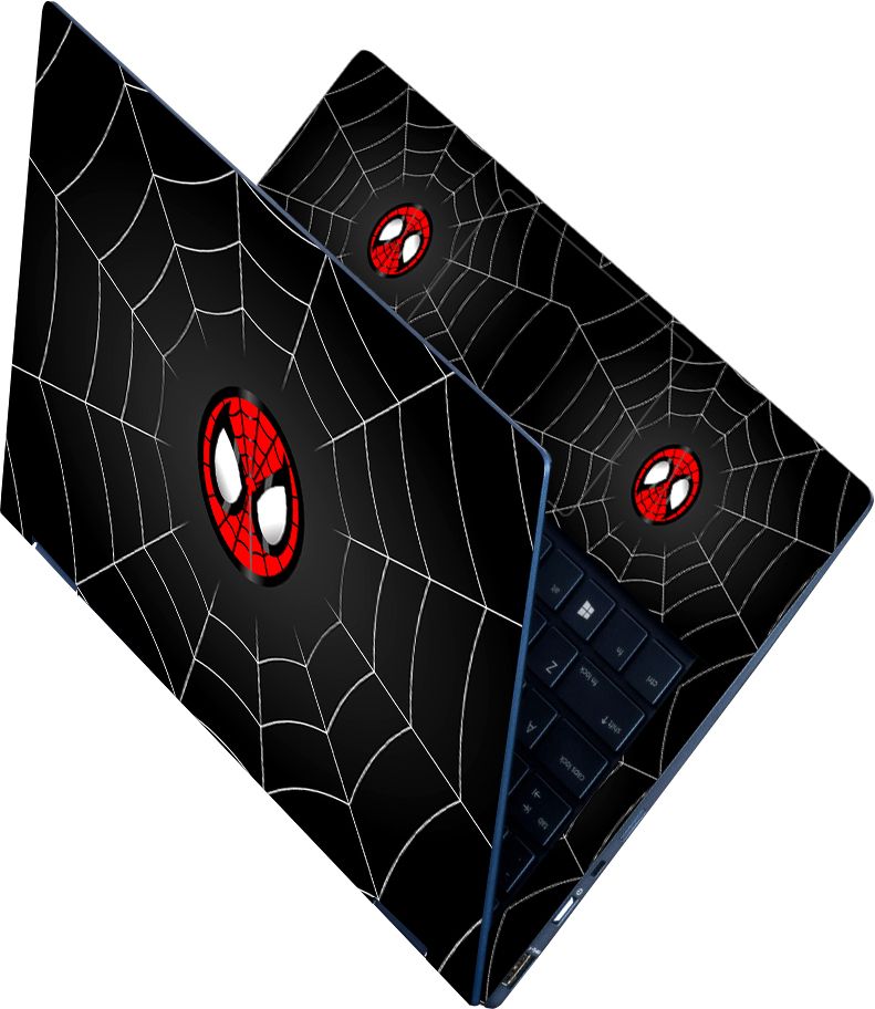 Flipkart SmartBuy Full Body Laptop Skin Sticker - Red Spider on Center Self Adhesive Vinyl Laptop Decal 15.6-image-8