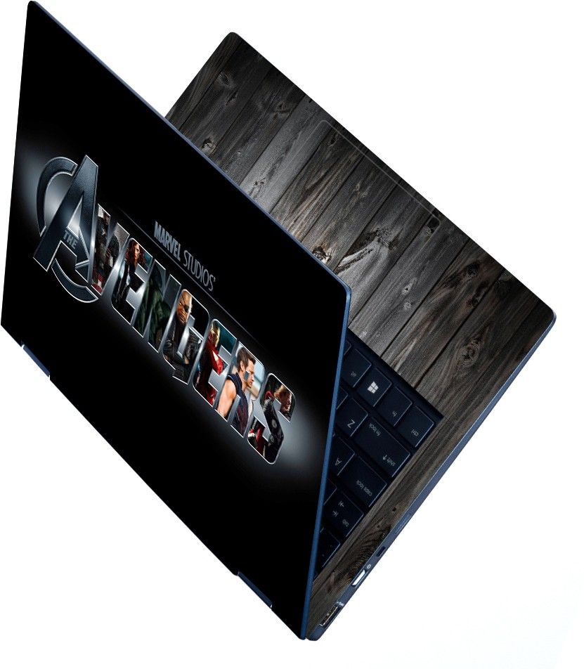 Techfit Full Body Laptop Skin For 14 to 15.6 inch Laptop - Avengers Typography Black Self Adhesive Stretched Vinyl Laptop Decal 15.6-image-21