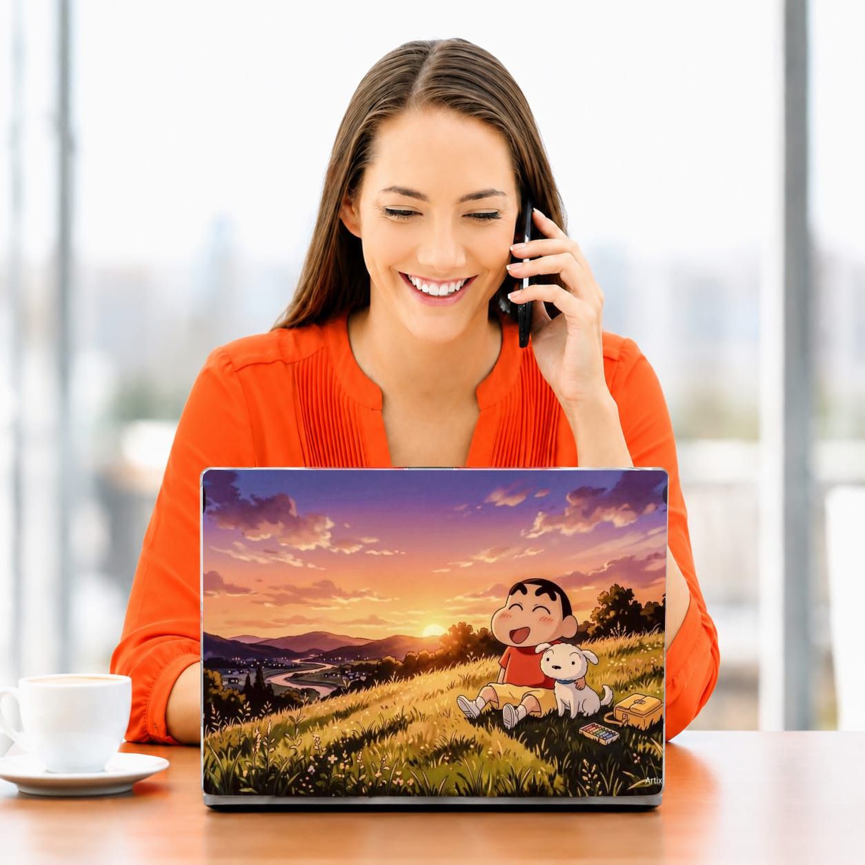 Khatushyam ASTHETIC LAPTOP SKIN STICKER 15X10 INCH CPMTPL831 VINYL Laptop Skin Compatible for 15 inch-image-46