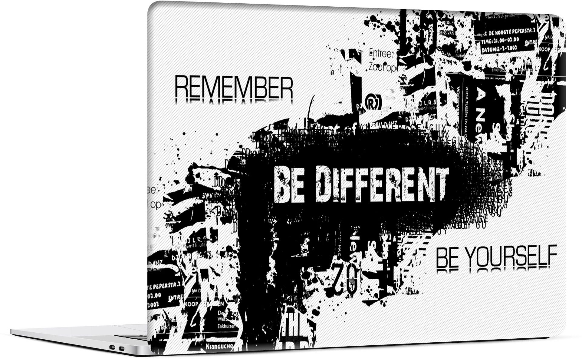 STICKER PRO Universal Laptop Skin Sticker with Extra Protective Layer - Be Different Premium PVC Self Adhesive Vinyl Laptop Skin Compatible for 14 inch-picture-11