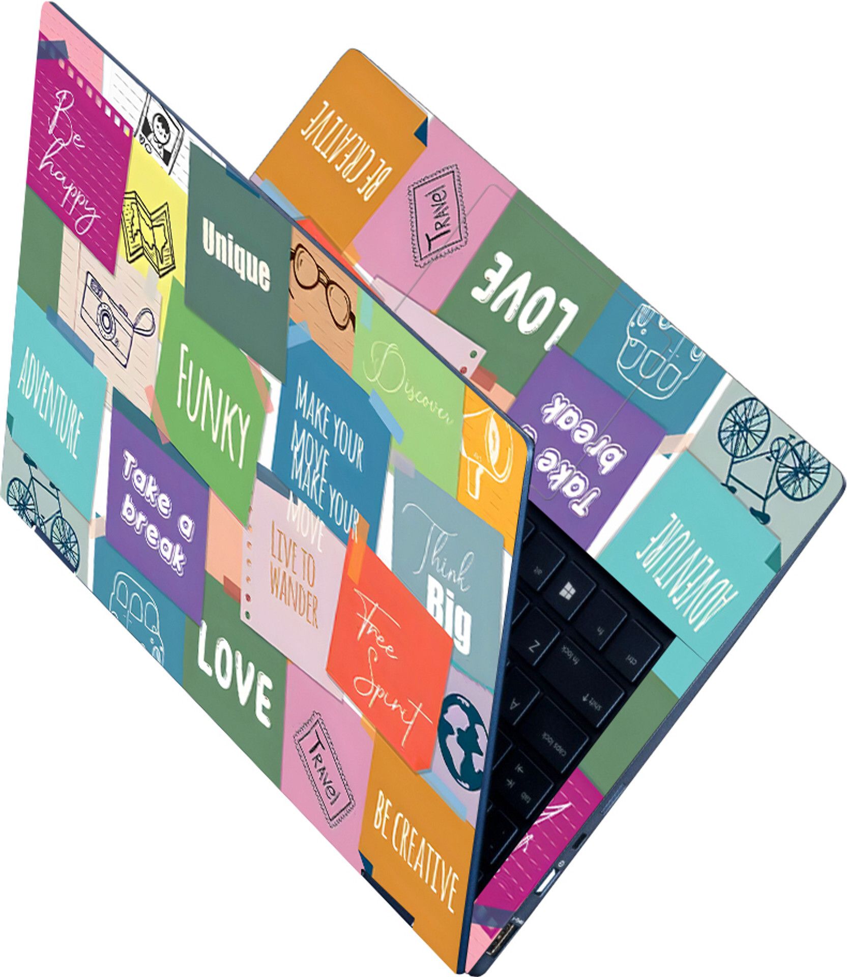 Skin Poster Full Body Laptop skin Sticker HD Quality Cover for Laptop Skin-WFBD-86 Print Vinyl Reusable Laptop Skin Compatible for 15.6 inch-image-31