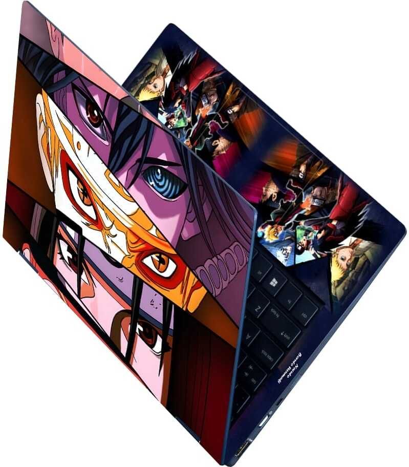 Anweshas Full Body Laptop Skin Sticker - Anime Triangle Eye Design Self Adhesive Vinyl Reusable Laptop Skin Compatible for 15.6 inch-image-7