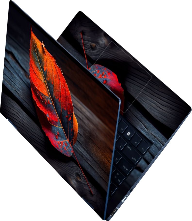 Anweshas Full Body Laptop Skin Sticker - Abstract Autumn Beauty Self Adhesive Vinyl Reusable Laptop Skin Compatible for 15.6 inch-image-45