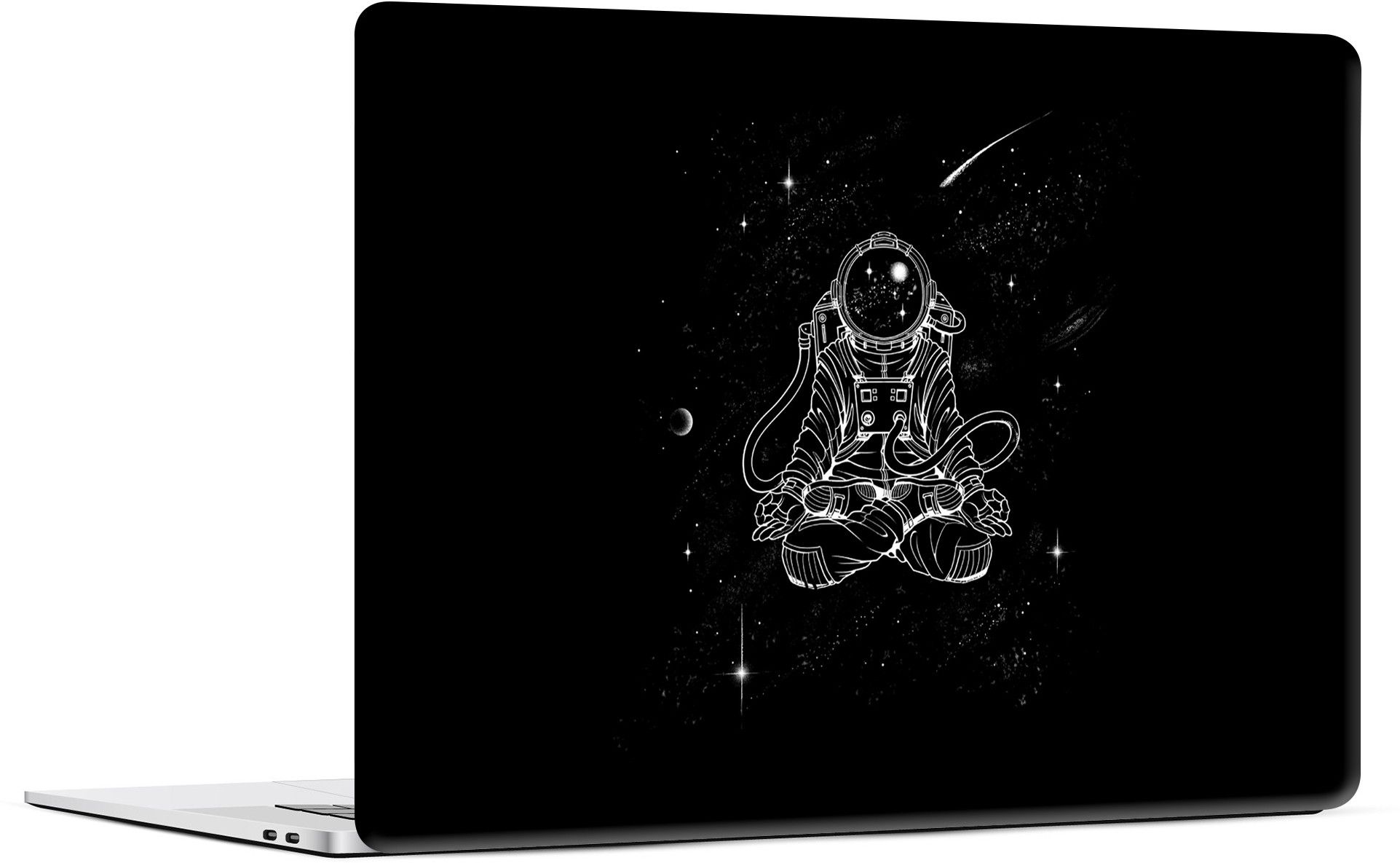 STICKER PRO Universal Laptop Skin Sticker with Extra Protective Layer - Astronaut Yoga Premium PVC Self Adhesive Vinyl Laptop Skin Compatible for 15.6 inch-image-12