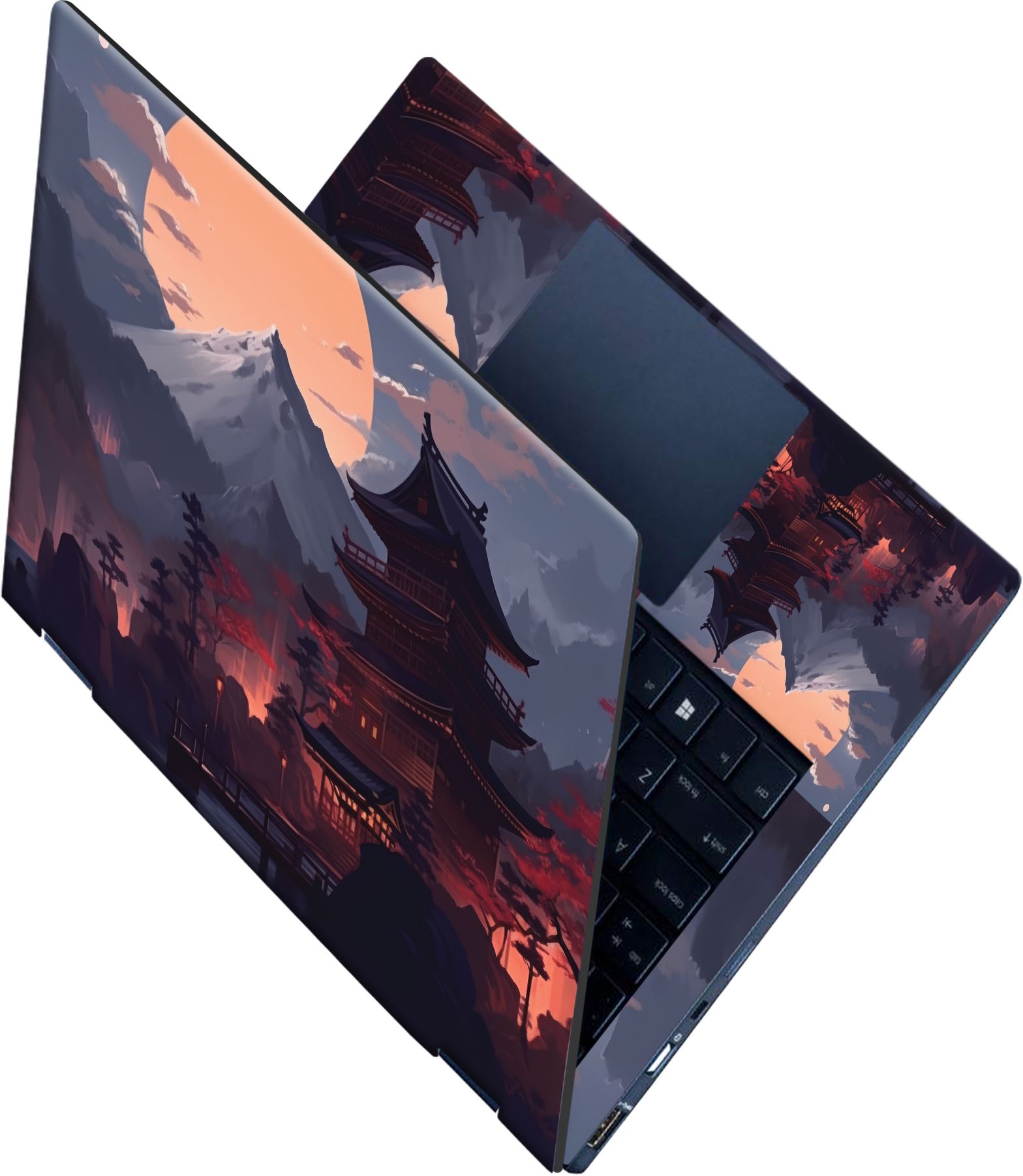 Flipkart SmartBuy _All Panel_Japanese mountain Vinyl Laptop Skin Compatible for 15.6 inch-image-26