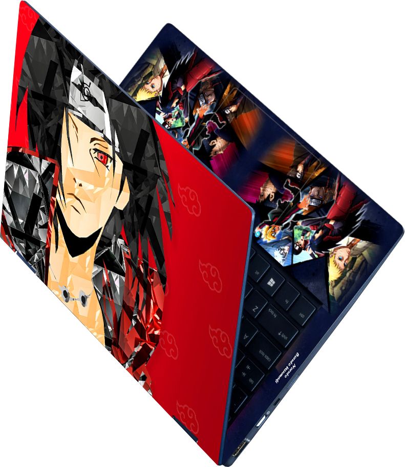 Anweshas Full Body Laptop Skin Upto 15.6 Inches - Anime Uchiha Itachi Digital Art Self Adhesive Vinyl Laptop Decal 15.6-image-7