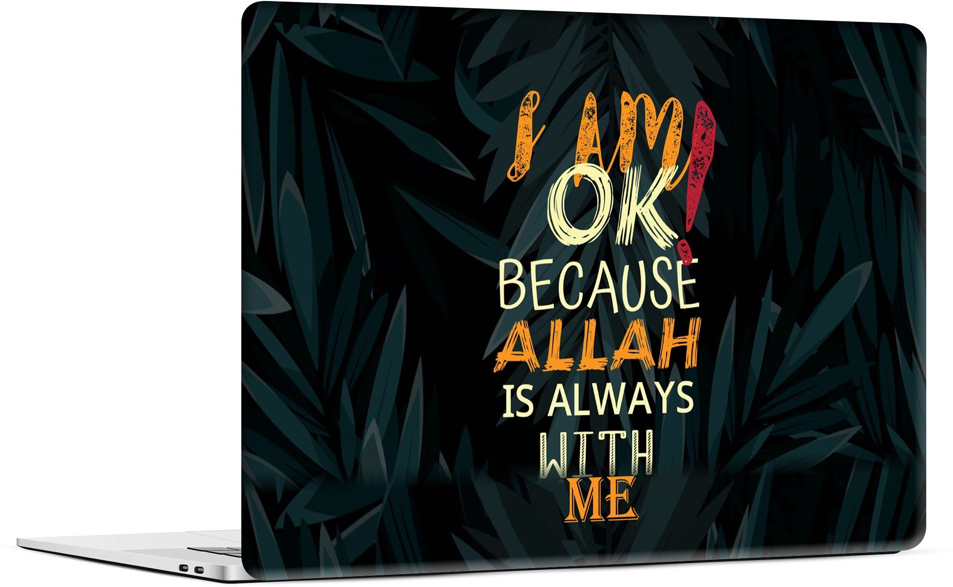 STICKER PRO Universal Laptop Skin Sticker with Extra Protective Layer - Allah With Me Premium PVC Self Adhesive Vinyl Laptop Skin Compatible for 15.6 inch-picture-14