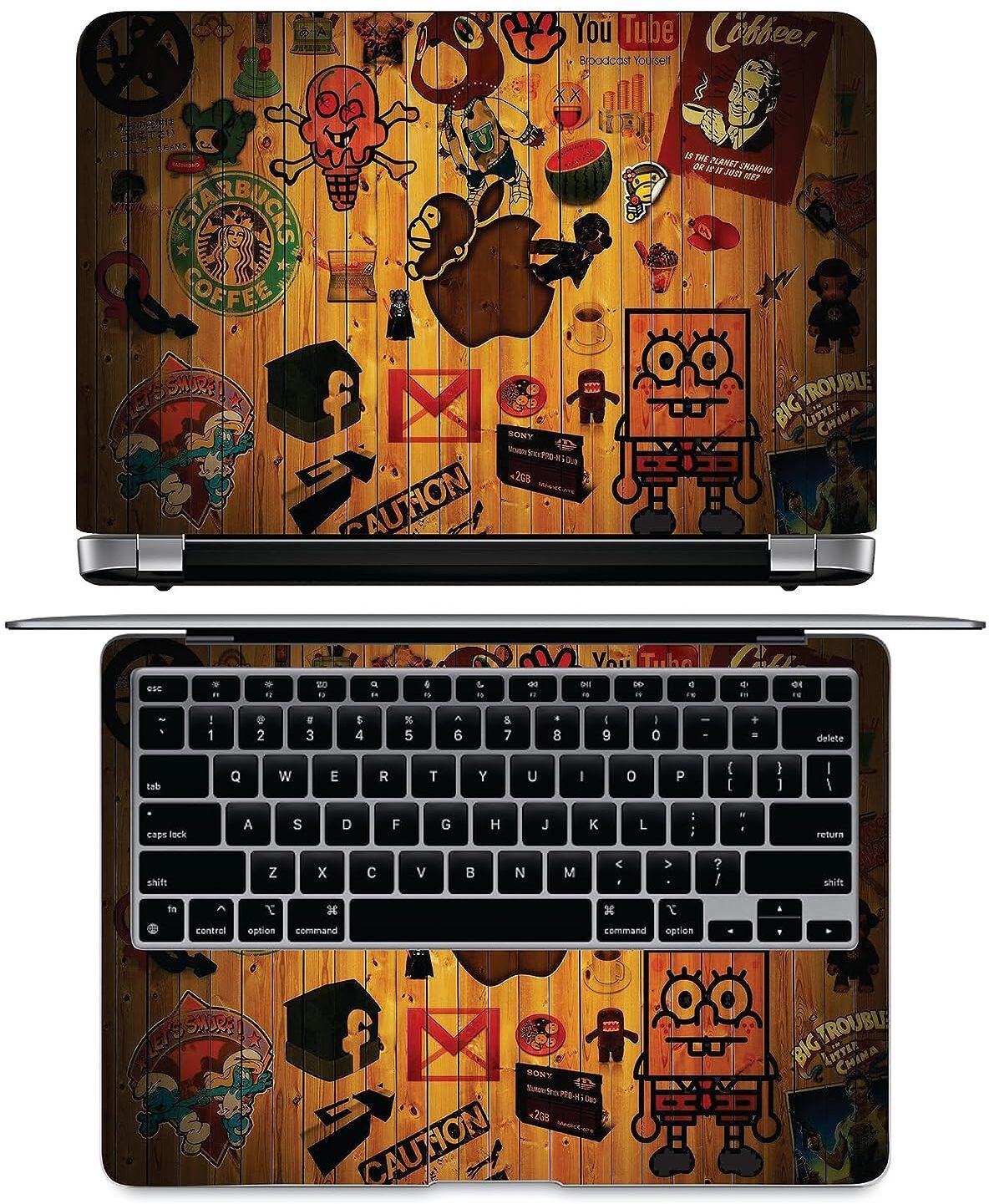 PRINTHUBS Full body Anime Laptop Skin Decal Sticker Scratch & Bubble Free For Laptops D10 Vinyl Laptop Decal 15.6-image-43