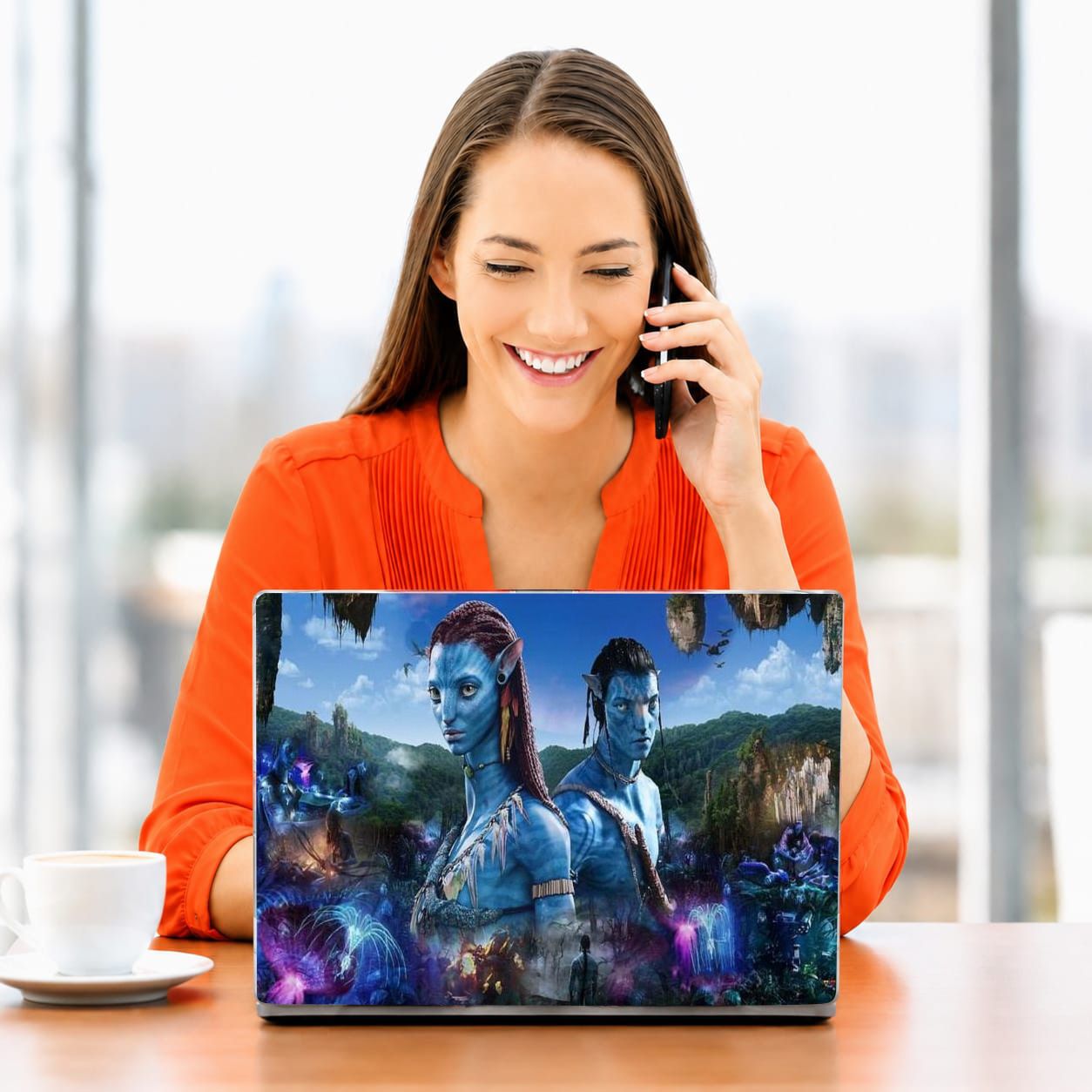 Khatushyam ASTHETIC LAPTOP SKIN STICKER 15X10 INCH CPMTPL394 VINYL Laptop Skin Compatible for 15 inch-picture-10