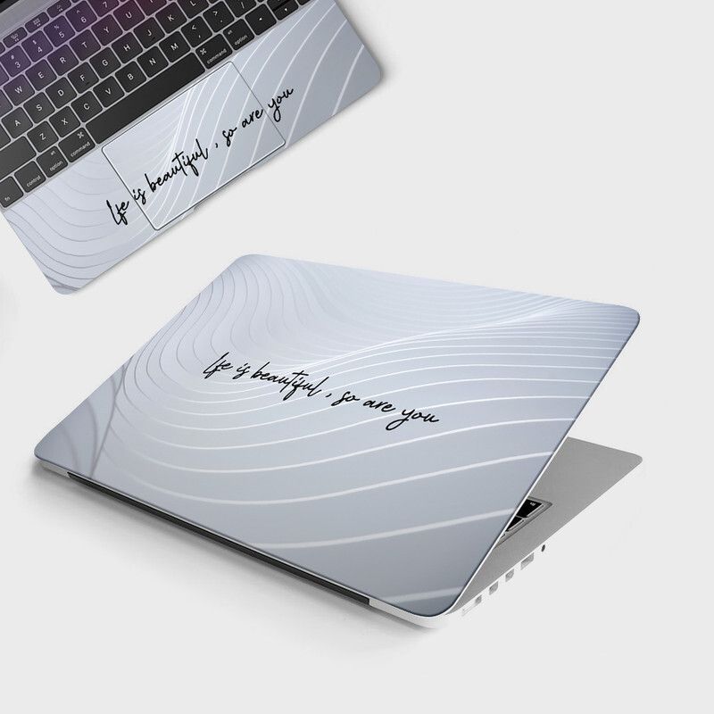 Yuckquee LIFE IS BEAUTIFUL SO ARE YOU Full Body Vinyl Laptop Skin 15.6 Vinyl Laptop Decal 15.6-picture-53