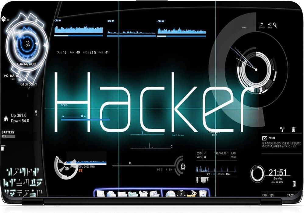 POINT ART HQ Medium Hacker Laptop Skin Decal sticker Glossy Vinyl Fits Size Bubble Free Primium Matte Vinyl Laptop Decal 15.6-image-10