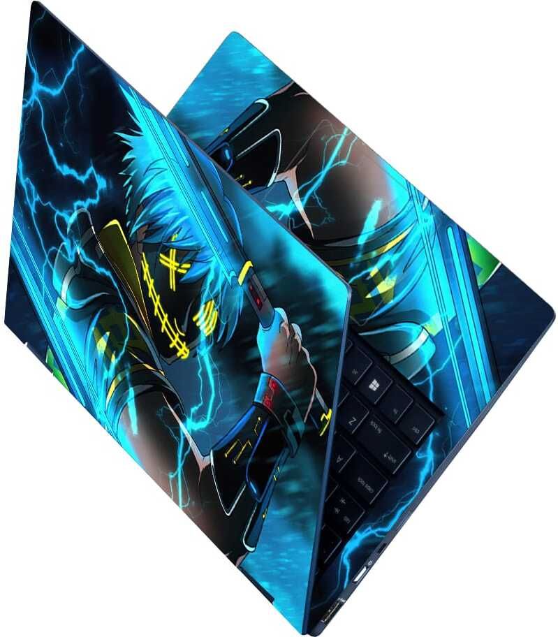 Techfit Full Body Laptop Skin Fits Size Upto 15.6 Inches - Anime Ninja Self Adhesive Vinyl Laptop Skin Compatible for 15.6 inch-image-40