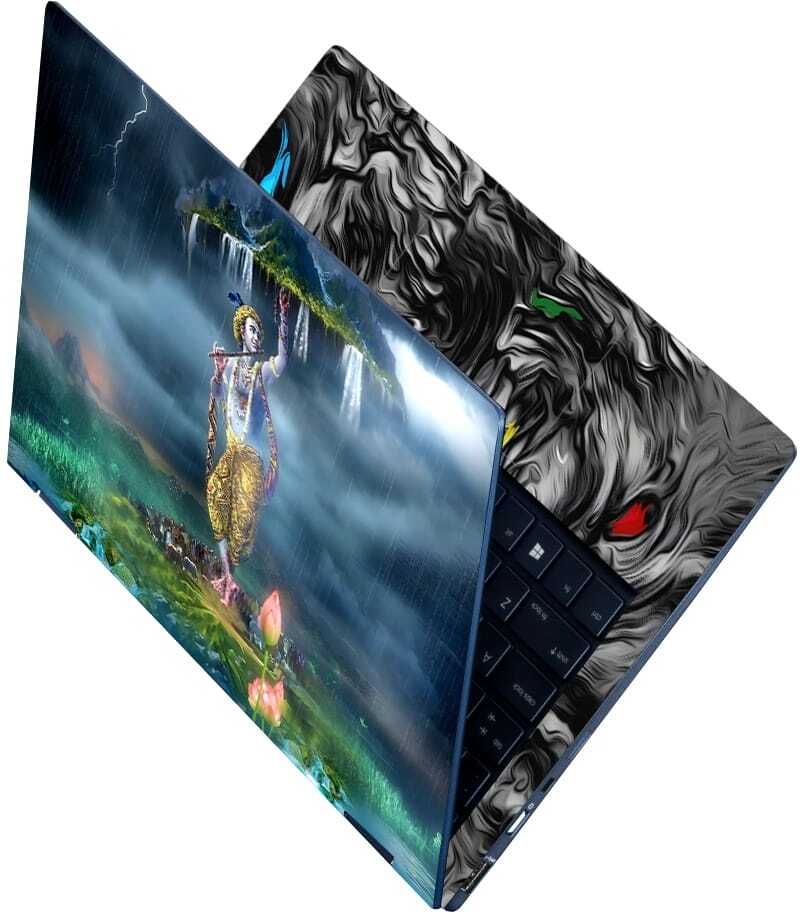Flipkart SmartBuy Full Body Laptop Skin Sticker - Lord Krishna Govardhan Parvat Self Adhesive Vinyl Laptop Decal 15.6-image-21