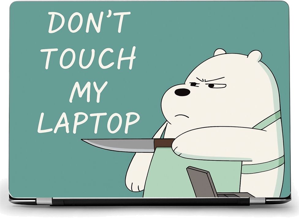 GANUMAA Cute Cartoon Character Laptop Skin Sticker Design Mate Laptop Skin Compatible for 15.5 inch-picture-13