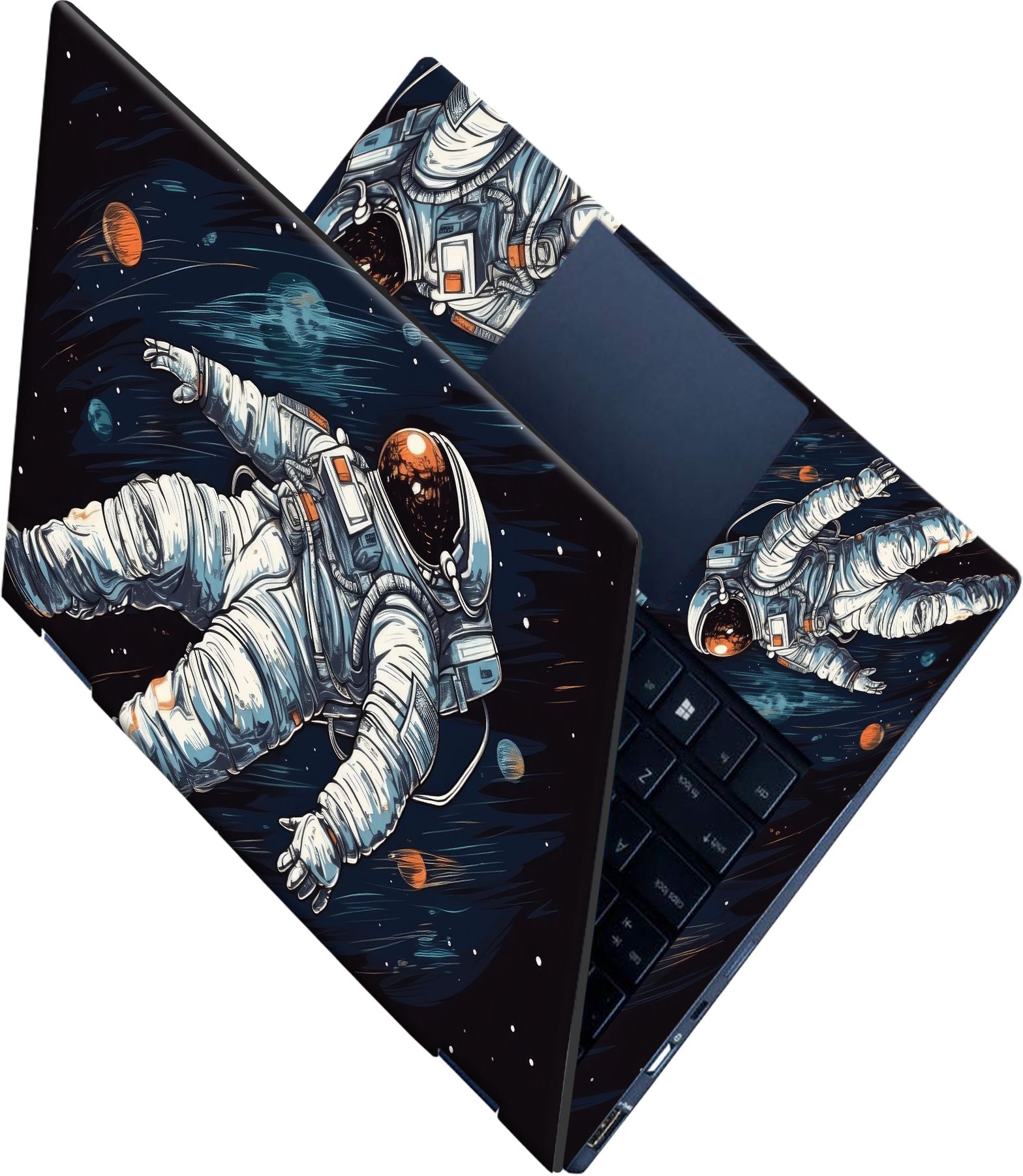 SCOTLON All Panel_Astronaut floating with zerogravity_Premium Laptop Skin Vinyl Laptop Skin Compatible for 15.6 inch-image-16