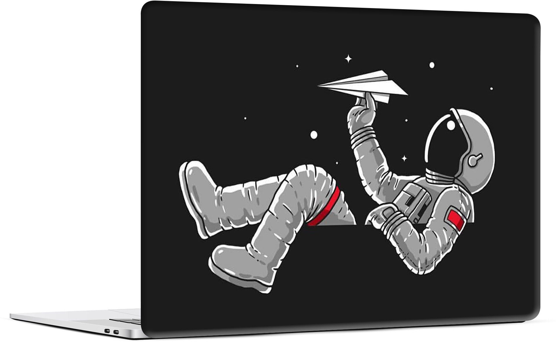 STICKER PRO Universal Laptop Skin with Extra Protective Layer - Astronaut Paper Plane Premium PVC Self Adhesive Vinyl Laptop Skin Compatible for 15.6 inch-picture-19