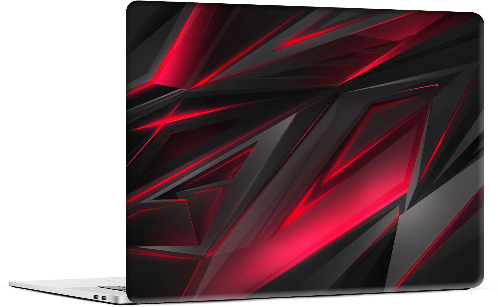 STICKER PRO Universal Laptop Skin Sticker with Extra Protective Layer - 3D Grey Megenta Premium PVC Self Adhesive Vinyl Laptop Skin Compatible for 15.6 inch-picture-15