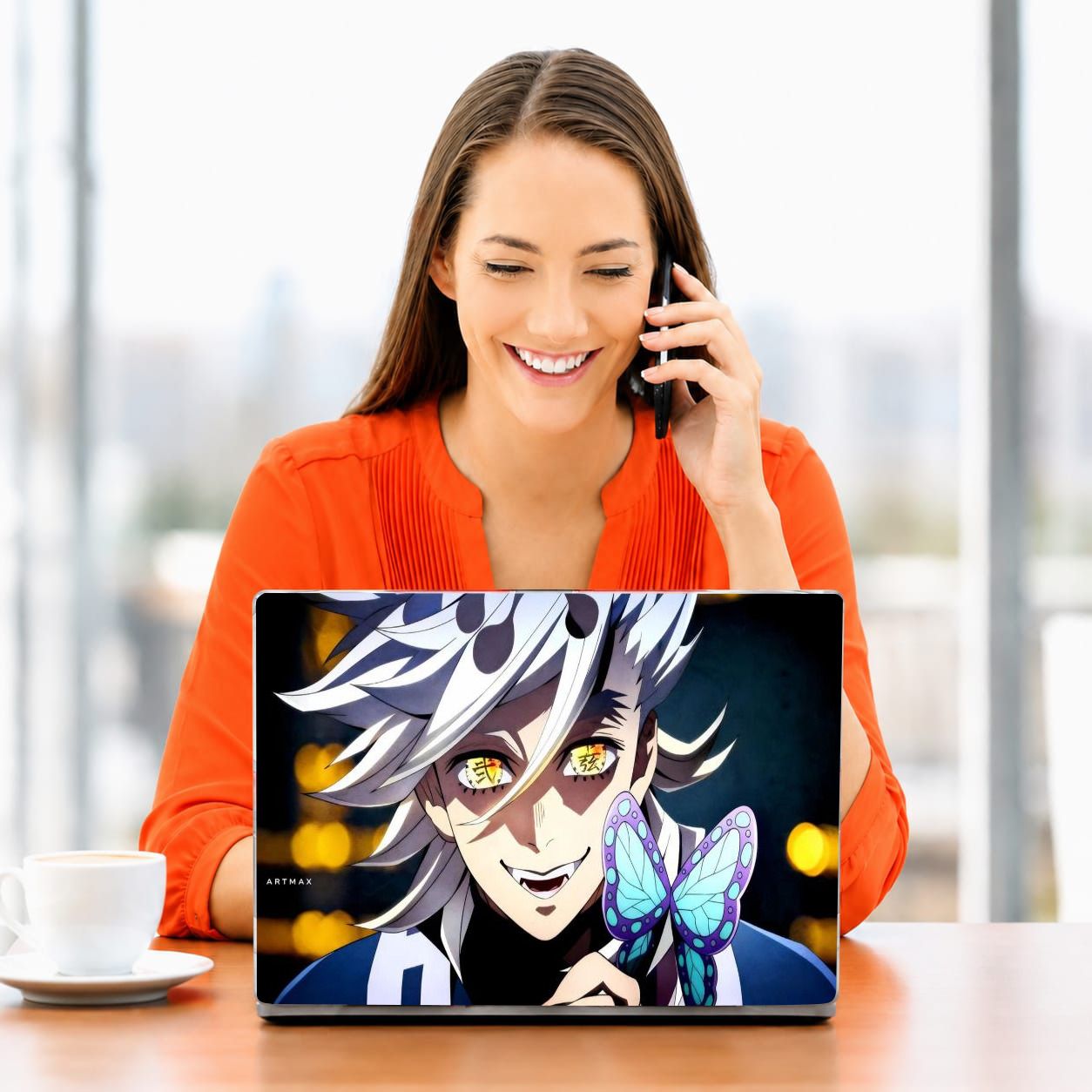 Khatushyam ASTHETIC LAPTOP SKIN STICKER 15X10 INCH CPMTPL010 VINYL Laptop Skin Compatible for 15 inch-image-37