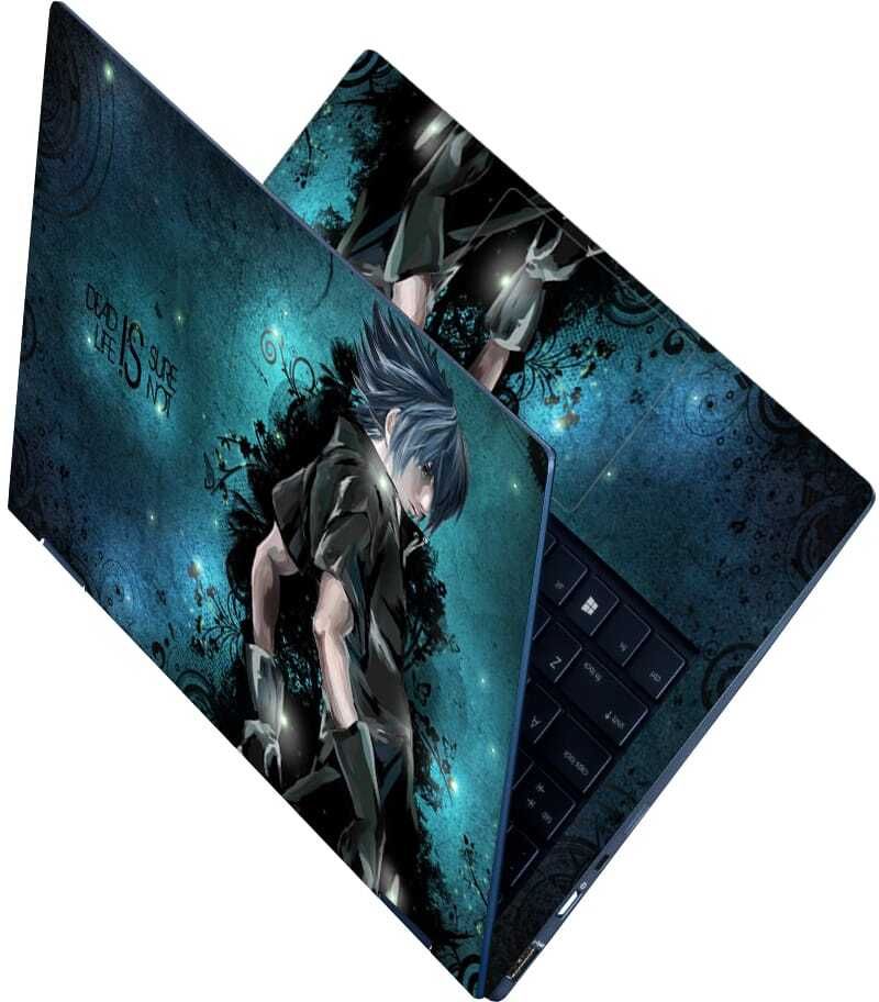 Anweshas Full Body Laptop Skin Sticker Fits Size Upto 15.6 inches - Dark Anime Self Adhesive Vinyl Laptop Decal 15.6-image-22