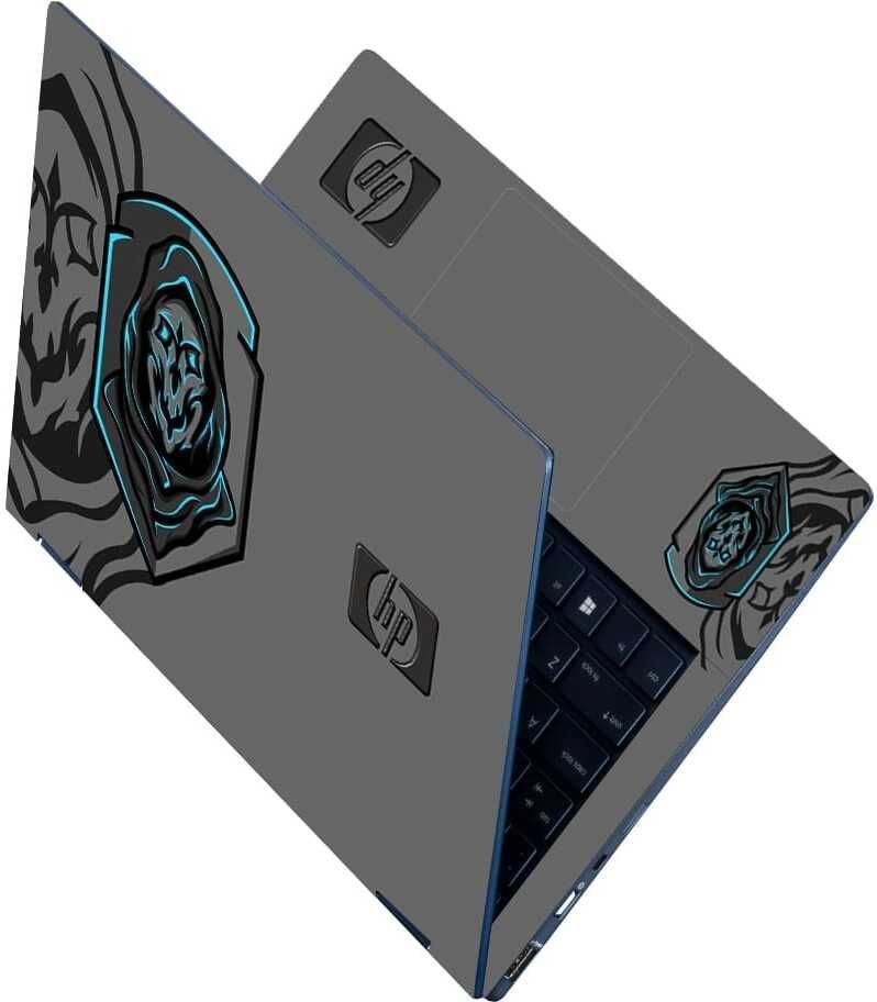 Flipkart SmartBuy Full Body Laptop Skin for Laptops Upto 15.6 Inch - HP Blue Shield Gaming Skin HD Sticker No Residue Removable Self Adhesive Vinyl Laptop Decal 15.6