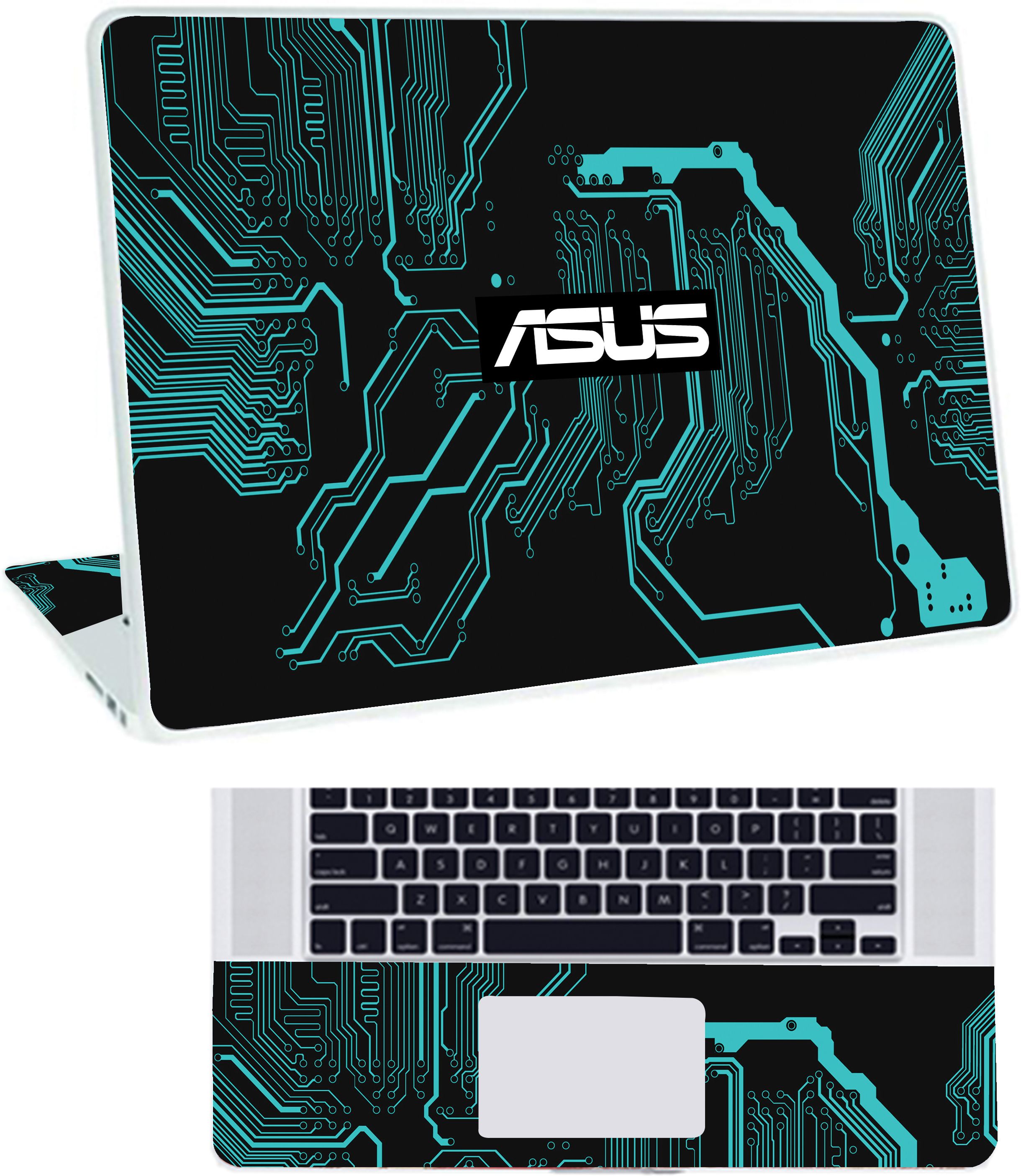 Inkykart Pattern A5 Top+Wrist Pad Vinyl Laptop Skin/Sticker/Cover vinyl Laptop Decal 17.3
