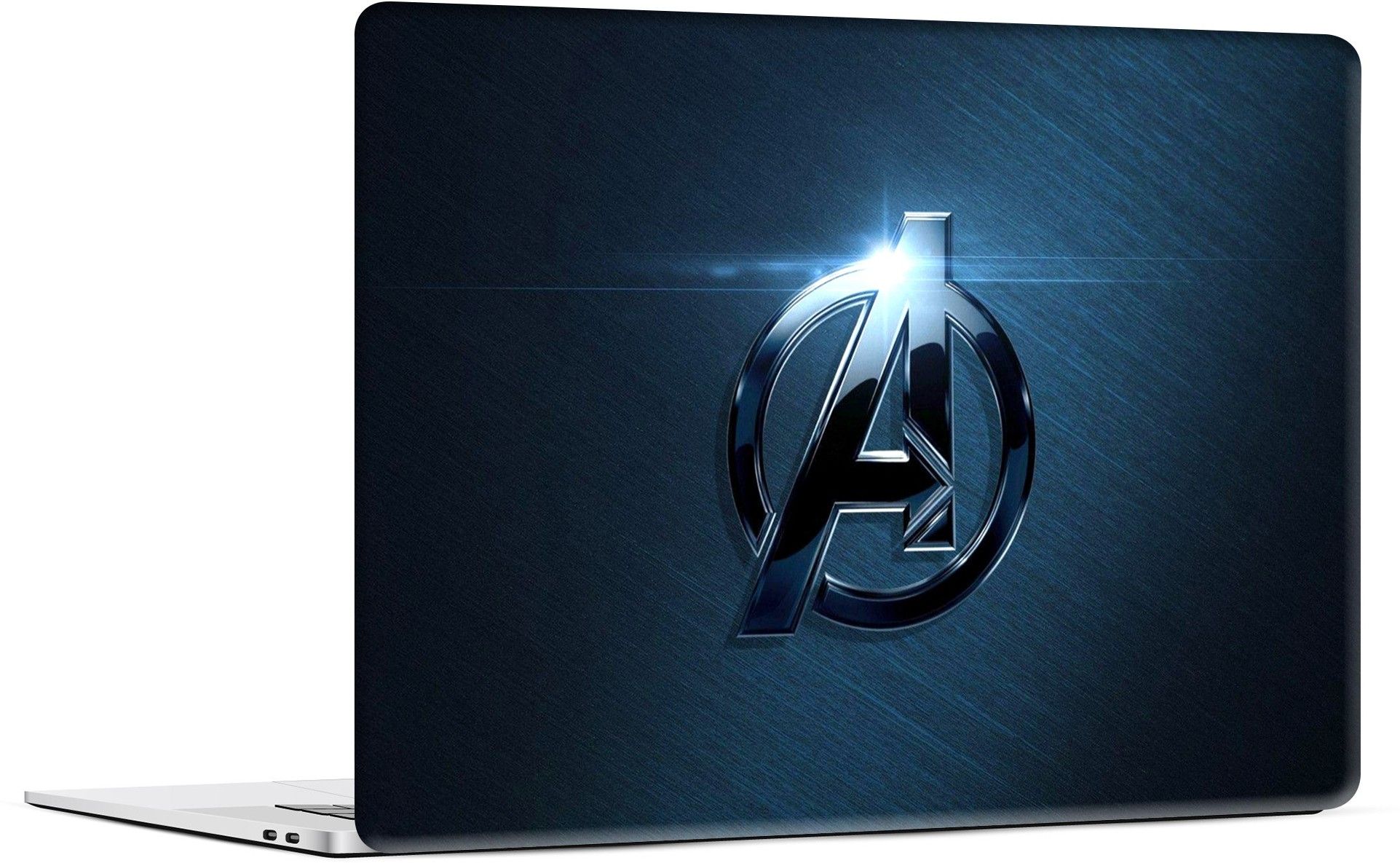 STICKER PRO Laptop Skin with Extra Protective Layer - A Black Metal Logo on Blue Shade Premium PVC Self Adhesive Vinyl Laptop Skin Compatible for 15.6 inch-image-40