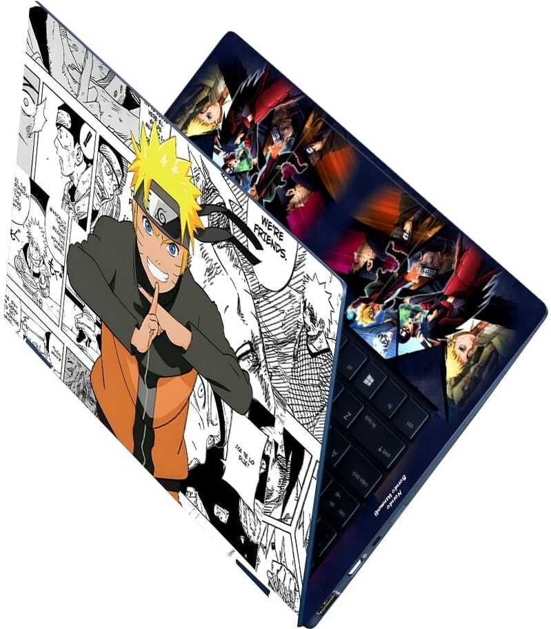 Anweshas Full Body Laptop Skin Sticker - Naruto Comic Design Self Adhesive Vinyl Laptop Decal 15.6-picture-38