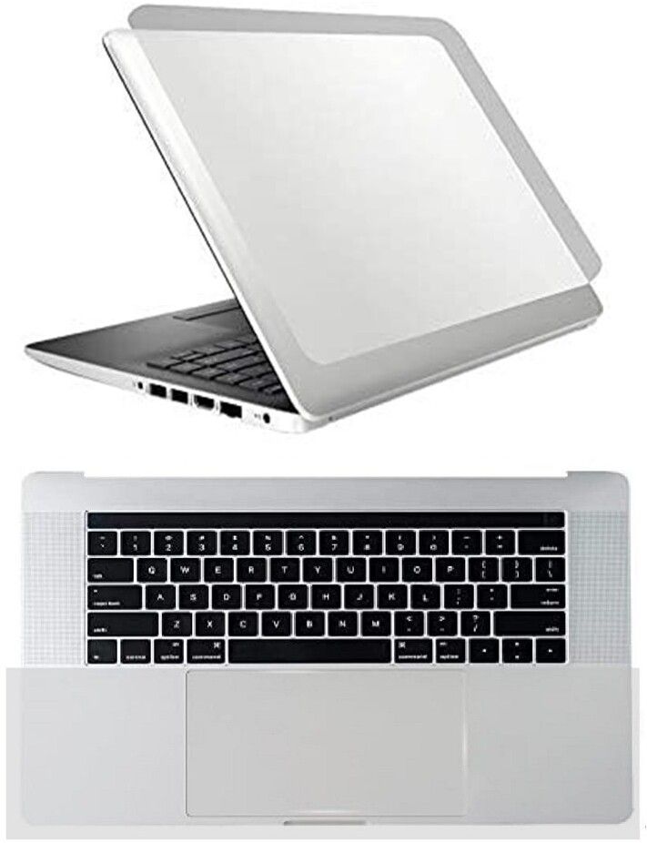 ANJO Laptop Trackpad-Backside Lid-Full Body Skin Sticker Lamination Cover-Transparent Vinyl Laptop Decal 15.6-picture-10