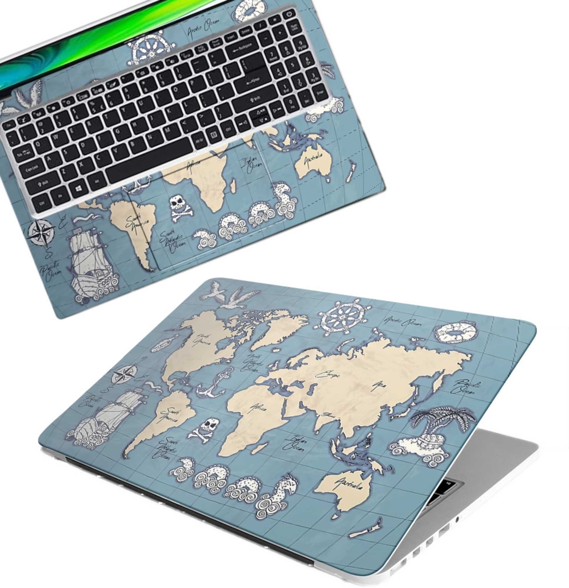 Inkykart D95 Full Panel Vinyl Laptop Skin/Sticker/Cover Laminated-Removable-HD Quality. vinyl Laptop Skin Compatible for 15.6 inch-image-40