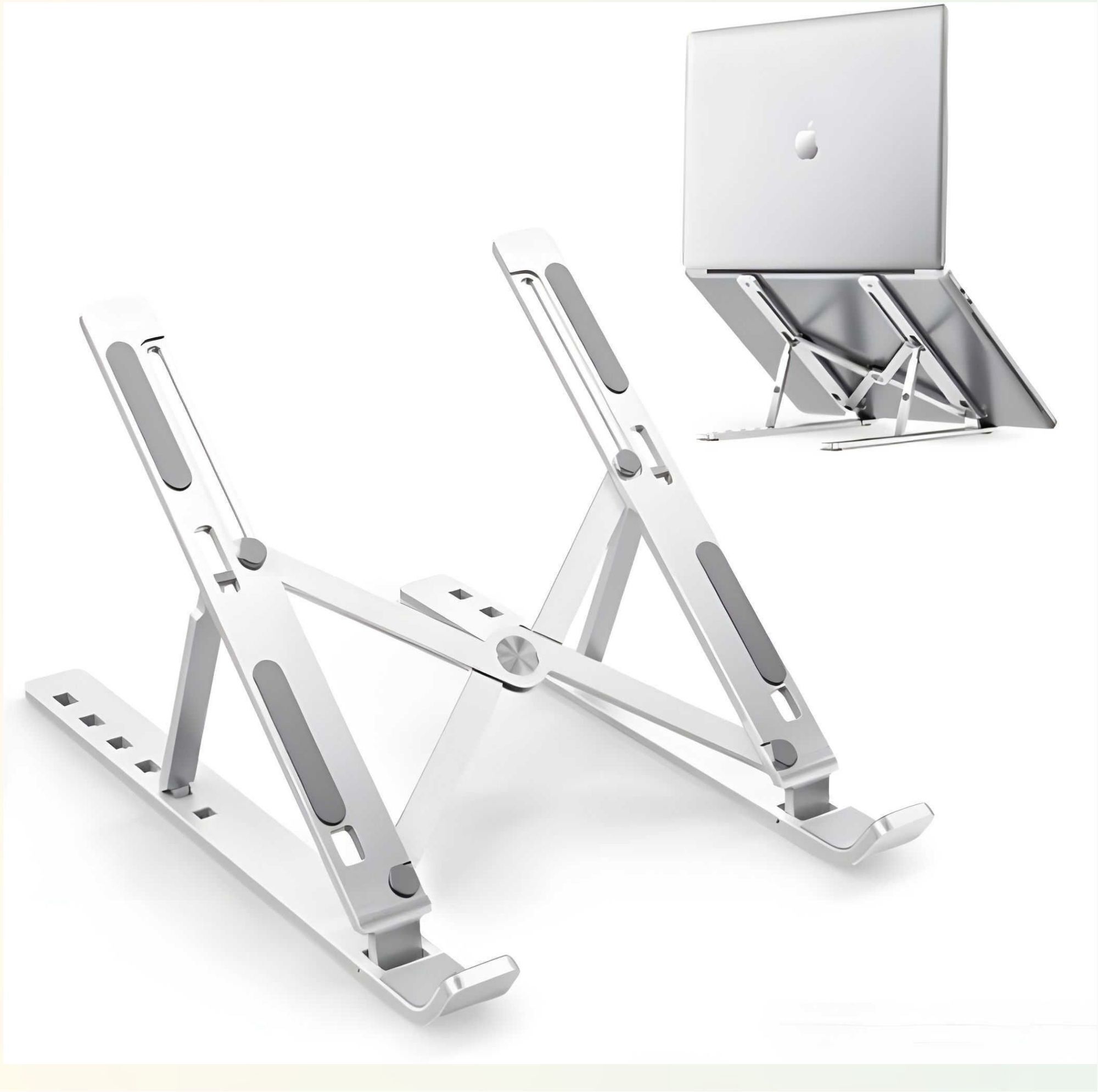 Shivix LS-071626 Laptop Stand X Stain less steel.CW-24 Stainless Steel Rotatable Laptop Stand with Adjustable Height Compatible with Universal Laptops-image-49