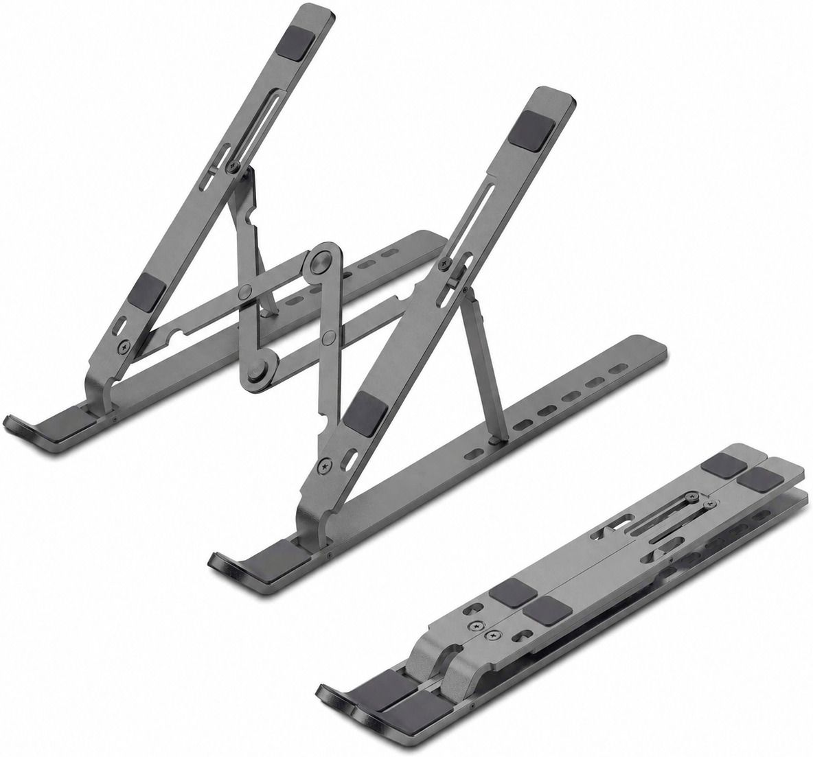 FITNET ENTERPRISE Metal Laptop Stand Foldable Metal Laptop Stand Foldable Iron Floor and Desk Stand Rotatable Laptop Stand with Adjustable Height Compatible with 26 - 35 cm, 36 - 39cm, 40 - 44cm Laptops-image-25