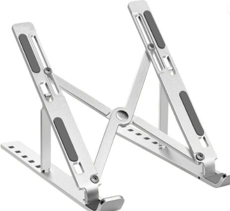 Faizan A107 Aluminium Rotatable Laptop Stand with Adjustable Height Compatible with 40 - 44cm Laptops-image-37