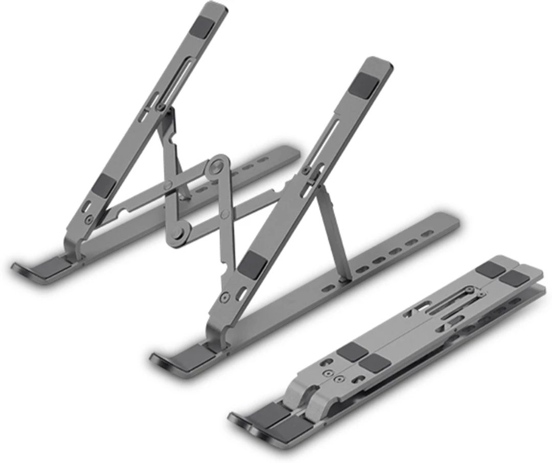 ZEB Zeb NS-2000 Laptop Stand: NS-2000 Aluminium Desk Stand Rotatable Laptop Stand with Adjustable Height Compatible with 40 - 44cm Laptops-image-14