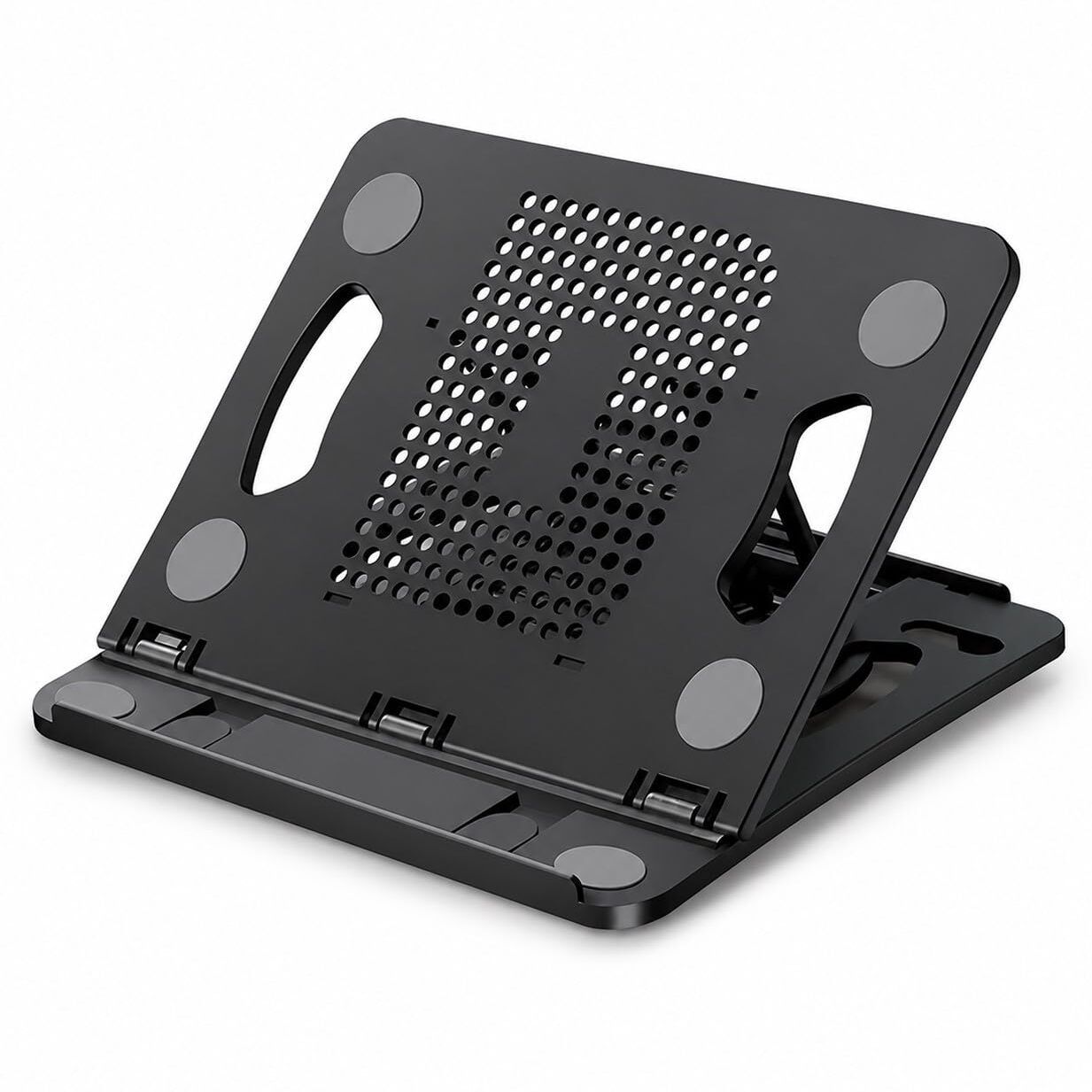 StealODeal Adjustable Laptop Stand with 360° Rotation, Portable Foldable Notebook Riser LPS04BK-ABS Fiber Laptop Stand with Adjustable Height Compatible with Universal Laptops-image-49