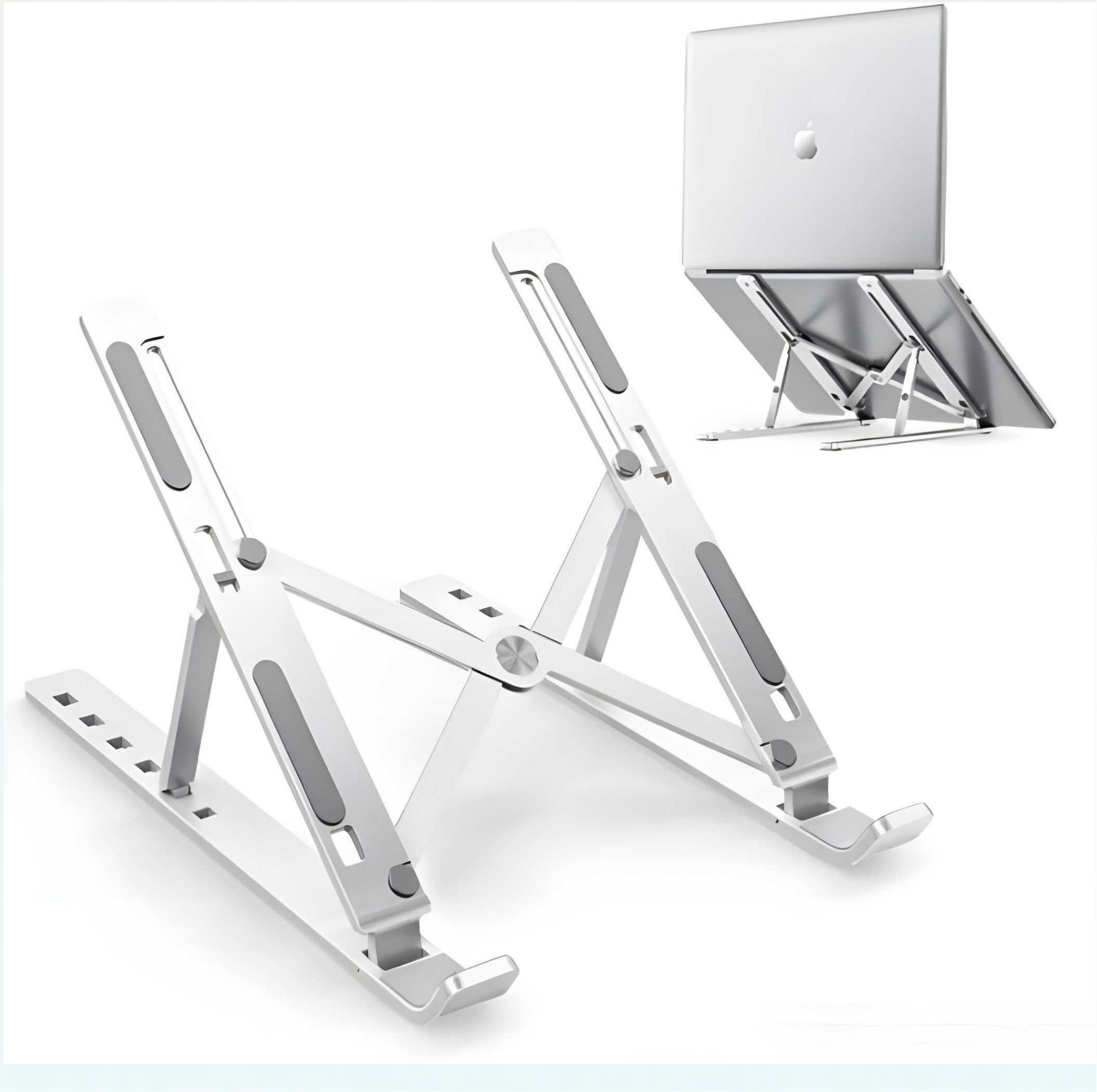 Shivix LS-071621 Laptop Stand X Stain less steel.CW-19 Stainless Steel Rotatable Laptop Stand with Adjustable Height Compatible with Universal Laptops-image-44