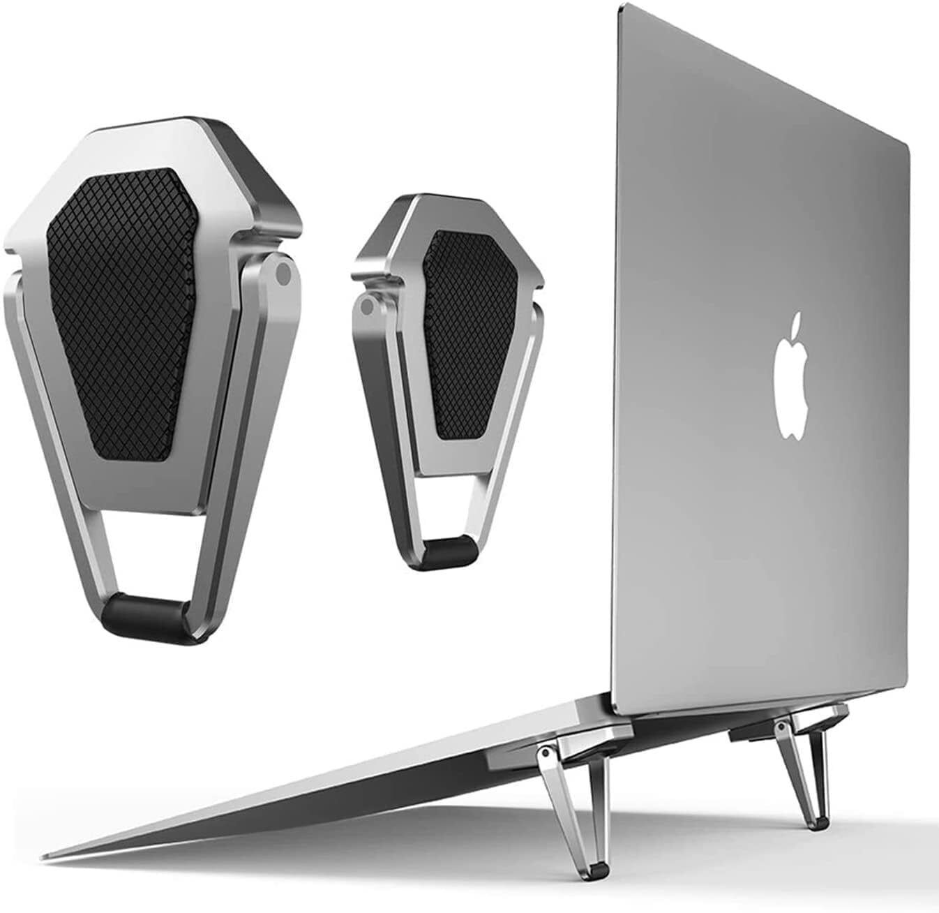 Homevixa Mini Laptop Stand for Desk Aluminium Rotatable Laptop Stand with Adjustable Height Compatible with 26 - 35 cm Laptops-image-2