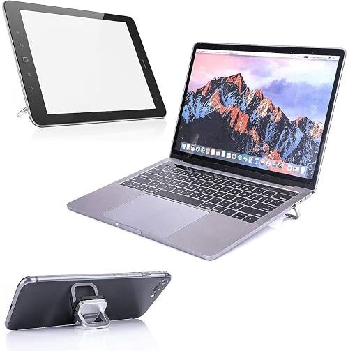DRIMZ Mini Foldable Laptop Stand Mini Aluminium Laptop Stand Foldable Invisible Aluminium Laptop Stand Compatible with Universal Laptops-image-13