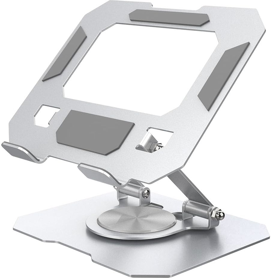 ZITRONIX Laptop Stand Rotatable Adjustable Height Foldable Cooling Riser Silver Laptop Stand Adjustable Rotatable Carbon Steel Desk Stand Rotatable Laptop Stand with Adjustable Height Compatible with Universal Laptops-picture-19
