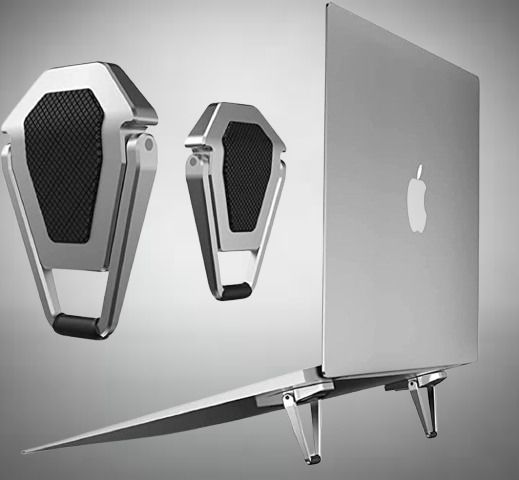 Redclip Portable Invisible Laptop Stand-2PCS, Mini Aluminum Cooling PadDesk Stand _9 Portable Mini Aluminum Laptop Stand 2Pcs, Stand for Laptop Stand_13 Aluminium Desk Stand Laptop Stand with Adjustable Height Compatible with Universal Laptops-image-22